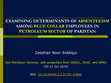 Research paper thumbnail of Determinants of Absenteeism and Lateness among Blue Collar Employees in Petroleum Sector of Pakistan (New Data Set). 2nd Petroleum Seminar with presenters from OGDCL, OCAC, and OMCs