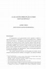 Research paper thumbnail of A LEI ANTICORRUPÇÃO COMO LEI NACIONAL