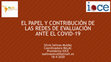 Research paper thumbnail of EL PAPEL Y CONTRIBUCIÓN DE LAS REDES DE EVALUACIÓN ANTE EL COVID-19