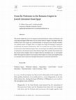 Research paper thumbnail of From the Ptolemies to the Romans: Empire in Jewish Literature from Egypt