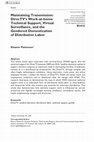 Research paper thumbnail of Maintaining Transmission: DirecTV's Work-at-home Technical Support, Virtual Surveillance, and the Gendered Domestication of Distributive Labor