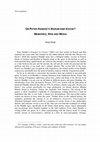 Research paper thumbnail of ON PETER HANDKE'S WARUM EINE KÜCHE? MEMORIES, WAR AND MEDIA