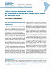 Research paper thumbnail of Linhas cruzadas: a geografia política e a geopolítica no século XX no Google Ngram Viewer e o debate no Brasil