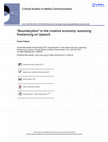 Research paper thumbnail of "Boundaryless" in the creative economy: assessing freelancing on Upwork