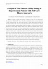 Research paper thumbnail of Analysis of Diet Pattern Ability Setting in Hypertension Patients with Self-Care Theory Approach