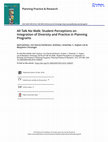 Research paper thumbnail of All Talk No Walk: Student Perceptions on Integration of Diversity and Practice in Planning Programs