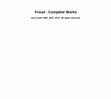 Research paper thumbnail of Freud -Complete Works