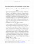 Research paper thumbnail of The causal effect of road concessions on road safety