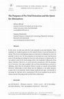 Research paper thumbnail of The purposes of pre-trial detention and the quest for alternatives in European Journal of Crime, Criminal Law and Criminal Justice, 28(2), n. 2/2020, pp. 153-174, with C. Peristeridou