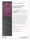 Research paper thumbnail of Convivial Constellations in Latin America: From Colonial to Contemporary Times