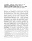 Research paper thumbnail of CAUSES OF DELAYED HOSPITALIZATION IN PERIAMPULLARY CARCINOMA AND ITS CORRELATION WITH PERIOPERATIVE OUTCOME