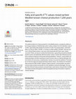 Research paper thumbnail of Fatty acid specific δ13C values reveal earliest Mediterranean cheese production 7,200 years ago