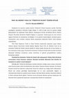 Research paper thumbnail of Prof. Dr. Mehmet Vural ile "Türkiye'de Felsefe" Üzerine Söyleşi