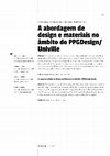 Research paper thumbnail of Uma abordagem baseada em design e materiais no domínio PPGDesign da Univille