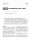 Research paper thumbnail of Confinement of Vibrations in Variable-Geometry Nonlinear Flexible Beam