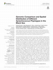 Research paper thumbnail of Genomic Comparison and Spatial Distribution of Different Synechococcus Phylotypes in the Black Sea