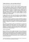 Research paper thumbnail of [Traducción Bologna Viento Sur] Trabajo Autónomo sí, ¿pero qué trabajo autónomo?