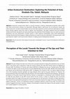 Research paper thumbnail of Urban Ecotourism Destination: Exploring the Potential of Kota Kinabalu City, Sabah, Malaysia Perception of the Locals Towards the Image of The Spa and Their Intention to Visit