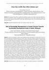 Research paper thumbnail of Role of Knowledge Management in Coastal Tourism Towards Sustainable Development Goals in Sabah, Malaysia