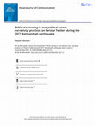 Research paper thumbnail of Political Narrating in Non-political Crises: Narrativity Practices on Persian Twitter during the 2017 Kermanshah Earthquake