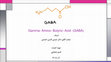 Research paper thumbnail of Gamma-Amino-Butyric-Acid (GABA)