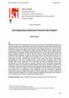 Research paper thumbnail of Eril Diplomasi Kültürüne Feminist Bir Eleştiri