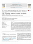 Research paper thumbnail of Original research Risk factors for hypothermia in patients under general anesthesia: Is there a drawback of laminar airflow operating rooms? A prospective cohort study