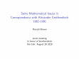 Research paper thumbnail of Some Mathematical Issues in Correspondence with Alexander Grothendieck 1982-1991