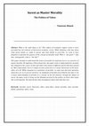 Research paper thumbnail of Incest as Master Morality: The Politics of Taboo