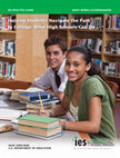 Research paper thumbnail of Helping students navigate the path to college: What high schools can do: A practice guide