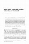 Research paper thumbnail of Mixed Bodies, Agency, and Narrative in Lucretius and Machiavelli