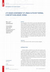 Research paper thumbnail of UTCI BASED ASSESSMENT OF URBAN OUTDOOR THERMAL COMFORT IN BELGRADE, SERBIA