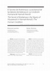 Research paper thumbnail of El Secreto de Andrómaca: La esclavitud de las labores domésticas en La Condición Humana de Hannah Arend