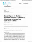 Research paper thumbnail of Les antiques de Gustave-Adolphe Beugnot (1799-1861). Histoire et fortune d'une collection oubliée, in Anabases. Traditions et Réceptions de l'Antiquité 32, 2020, p. 107-131