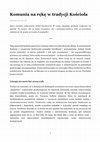 Research paper thumbnail of Komunia na rękę w tradycji Kościoła