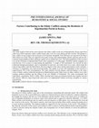 Research paper thumbnail of Factors Contributing to the Ethnic Conflicts among the Residents of Kipchimchim Parish in Kenya