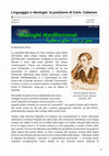 Research paper thumbnail of Linguaggio e ideologia: la posizione di Carlo Cattaneo