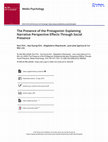 Research paper thumbnail of The Presence of the Protagonist: Explaining Narrative Perspective Effects Through Social Presence