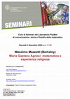 Research paper thumbnail of Maria Gaetana Agnesi: matematica e esperienza religiosa (Università di Trento)