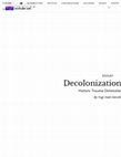 Research paper thumbnail of Decolonization Matters