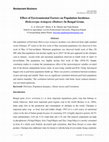 Research paper thumbnail of Restaurant Business Effect of Environmental Factors on Population Incidence Helicoverpa Armigera (Hubner) In Bengal Gram