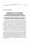 Research paper thumbnail of Przemiany w systemie społeczno-politycznym północnokameruńskich Kirdi