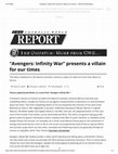 Research paper thumbnail of “Avengers: Infinity War” presents a villain for our times