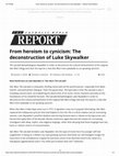 Research paper thumbnail of From heroism to cynicism: The deconstruction of Luke Skywalker