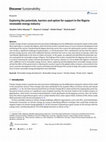 Research paper thumbnail of Discover Sustainability Exploring the potentials, barriers and option for support in the Nigeria renewable energy industry