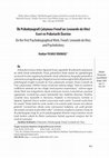 Research paper thumbnail of İlk Psikobiyografi Çalışması Freud'un Leonardo da Vinci Eseri ve Psikotarih Üzerine On the First Psychobiographical Work, Freud's Leonardo da Vinci, and Psychohistory Hadiye YILMAZ ODABAŞI