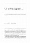 Research paper thumbnail of Recensione di CALENDA, Un universo aperto [ 2020 ]