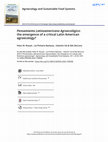 Research paper thumbnail of Pensamiento Latinoamericano Agroecológico: the emergence of a critical Latin American agroecology