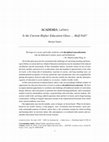 Research paper thumbnail of Is the Current Higher Education Glass … Half Full?