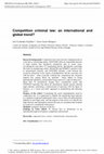 Research paper thumbnail of Competition criminal law: an international and global trend?